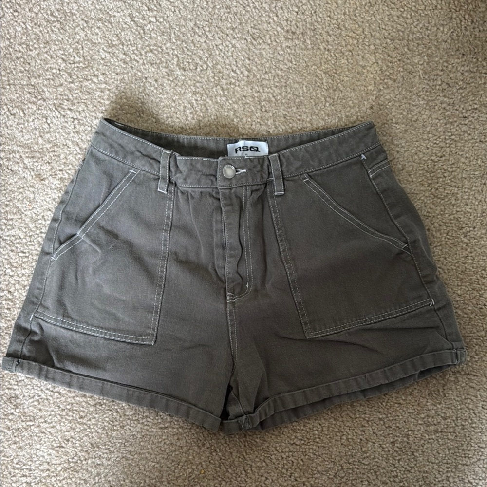 RSQ Gray High Waist Shorts Casual Style
